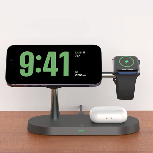 3-in-1 magnetic wireless charging station for iPhone, Apple Watch and AirPods - view 1